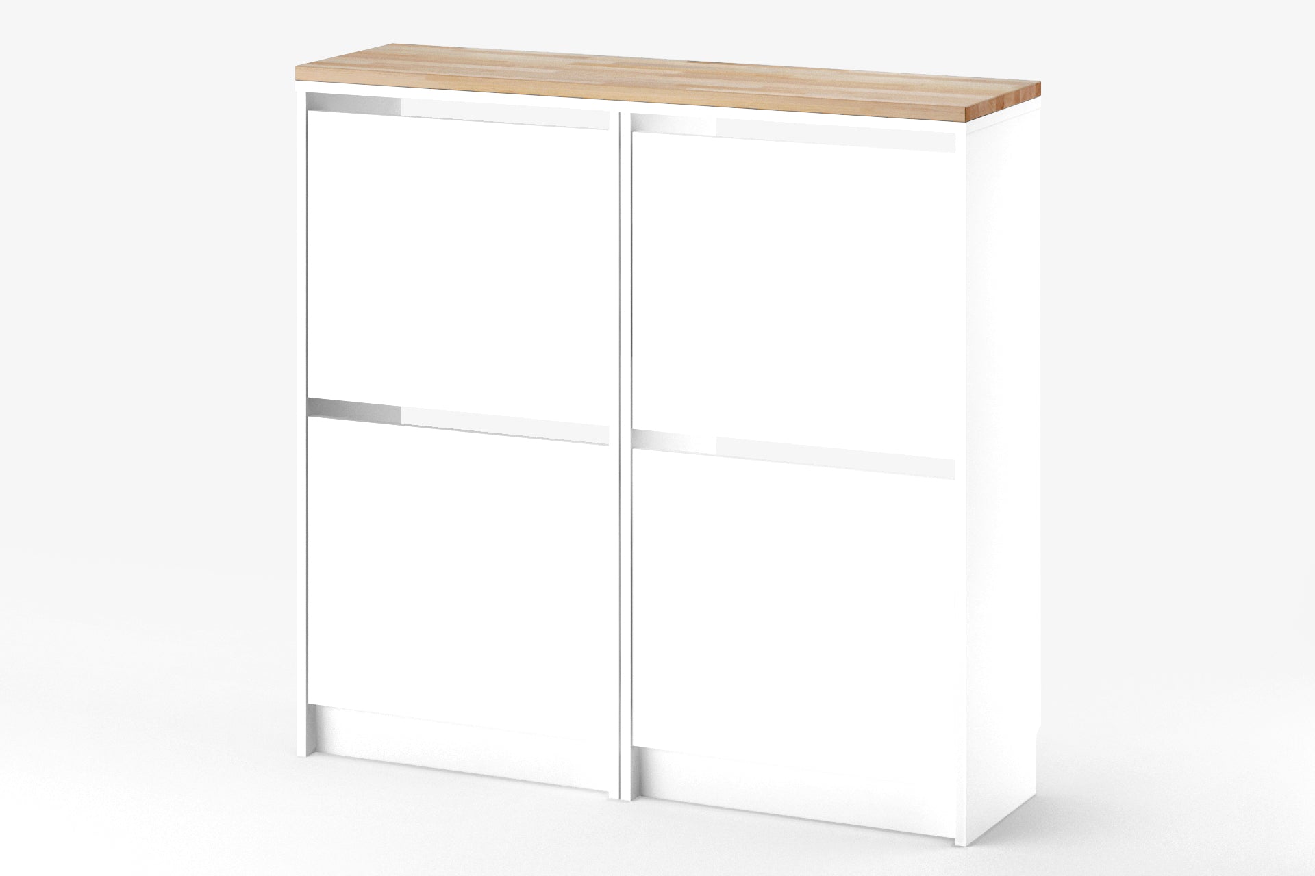 Holzplatte für Ikea Bissa Schuhschränke