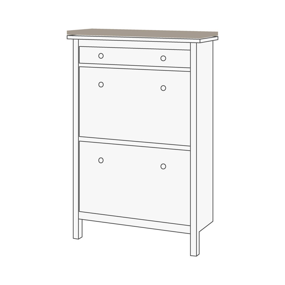 Ikea Hemnes Kommode mit Holzplatte
