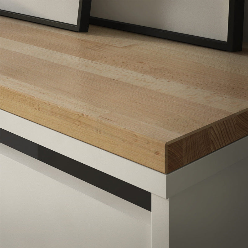 Bissa Schuhschrank mit passgenauer Holzplatte aus Buche