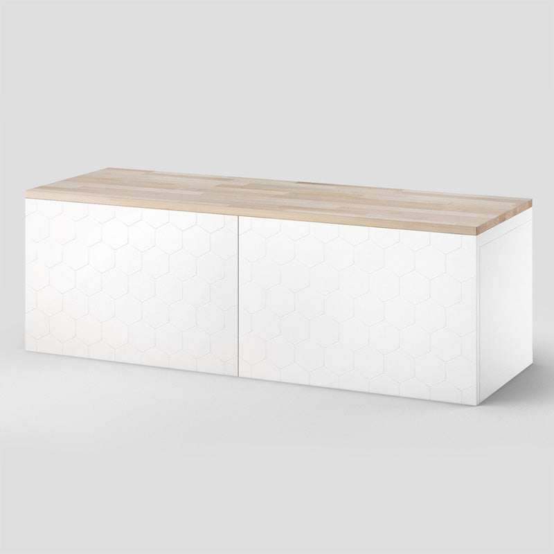 Ikea Besta 2 Korpus mit Holzplatte