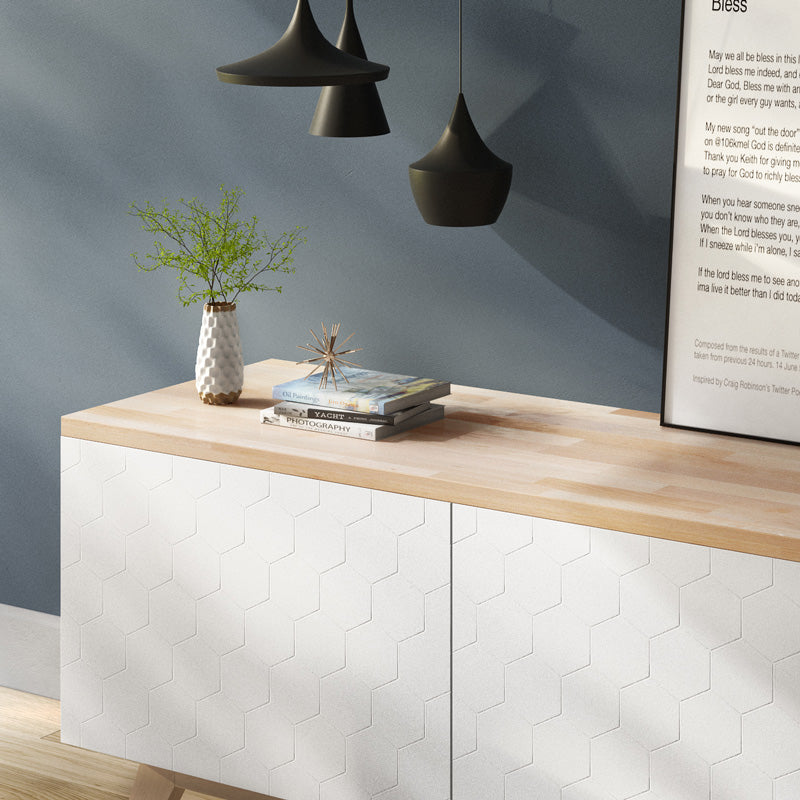 Ikea Besta Regal mit Massivholzplatte
