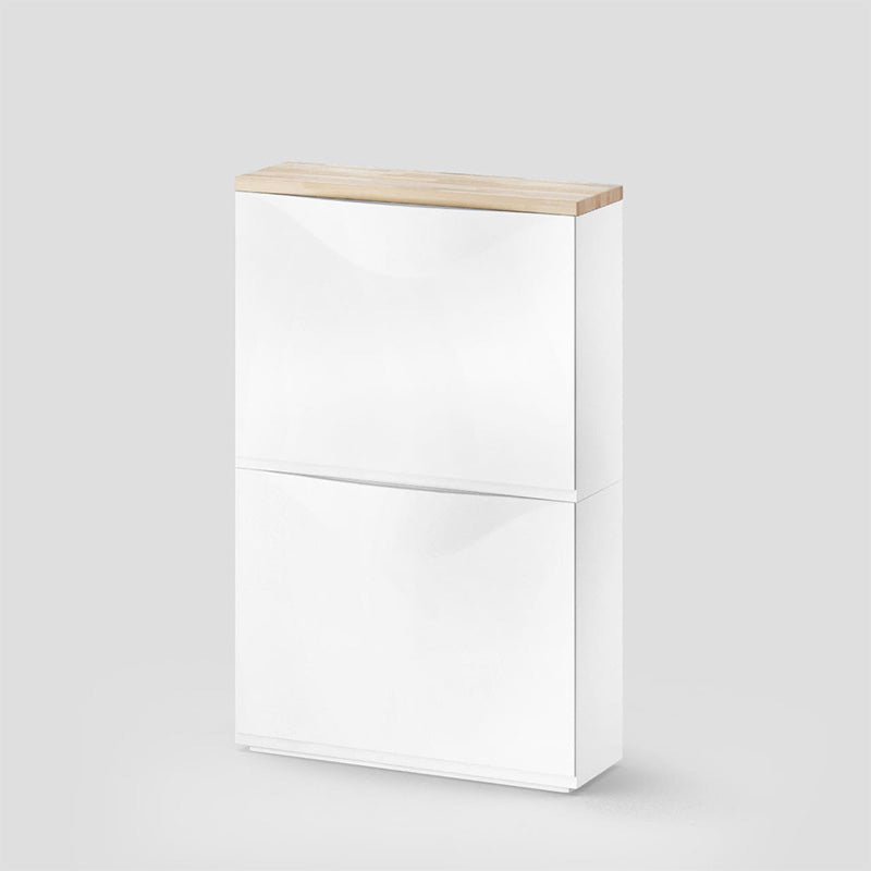 Ikea Trones Schuhschrank mit massiver Holzplatte aus Buche