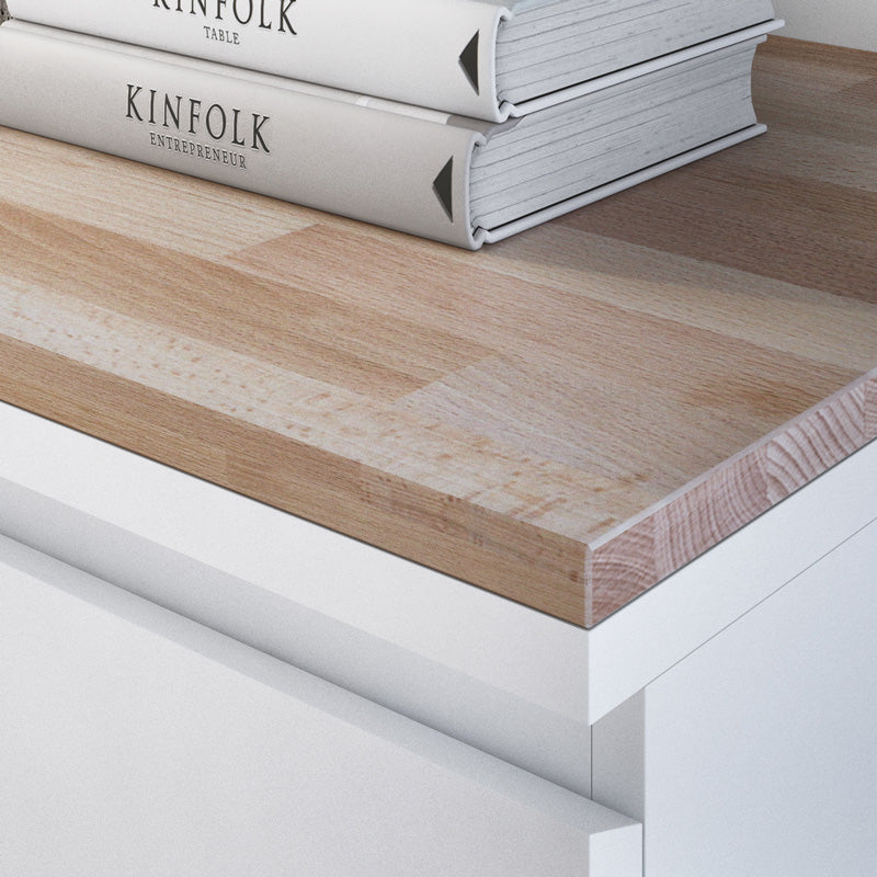 Passgenaue Holzplatte Malm Kommode