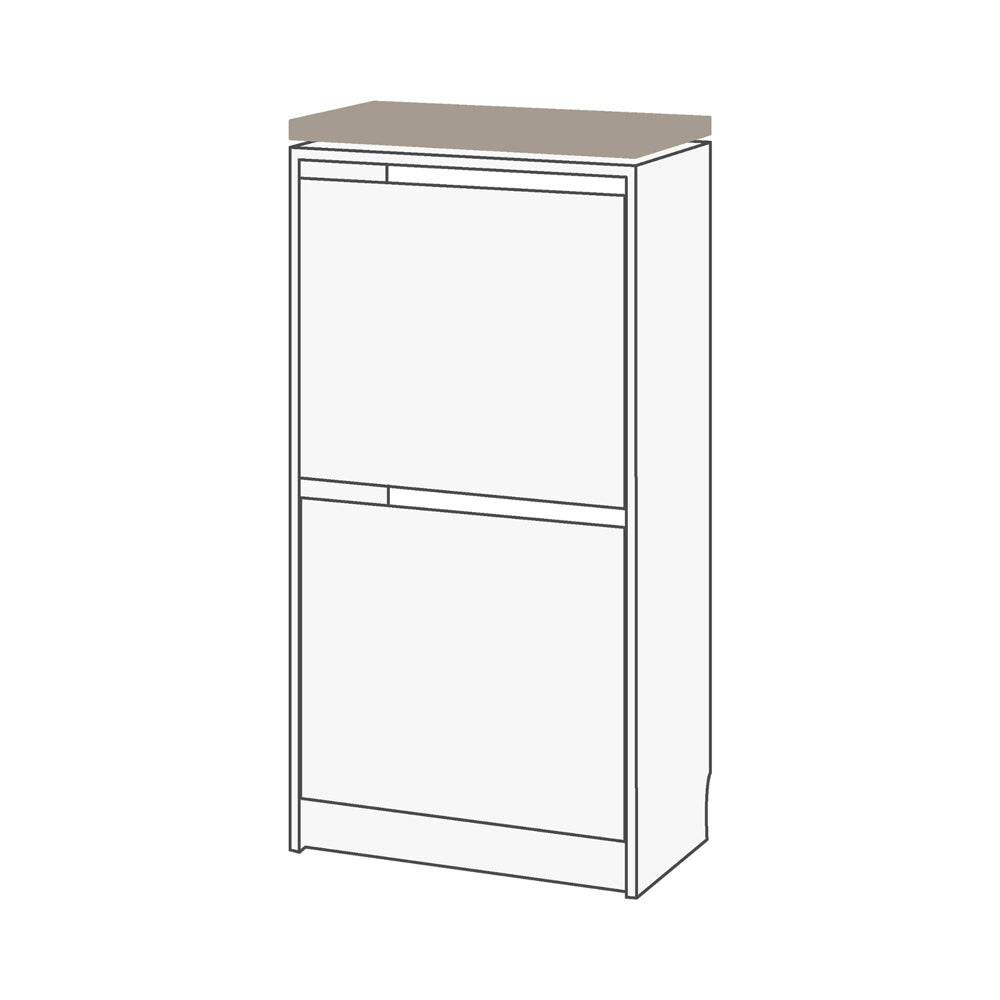 Holzplatte für Ikea Bissa Schuhschränke