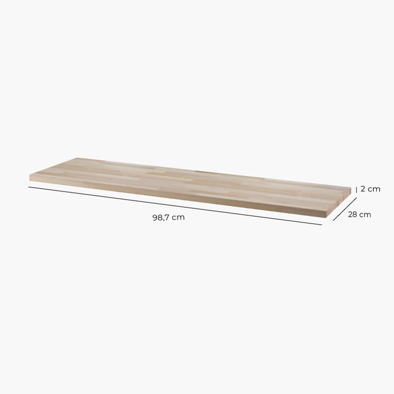 Holzplatte für Ikea Bissa Schuhschrank Länge 98,7 cm Dicke 2 cm