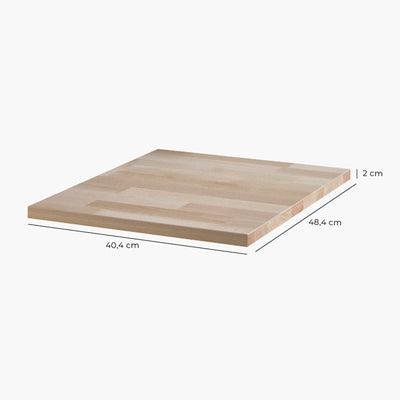 Bemaßung einer Holzplatte für Ikea Malm Nachttisch